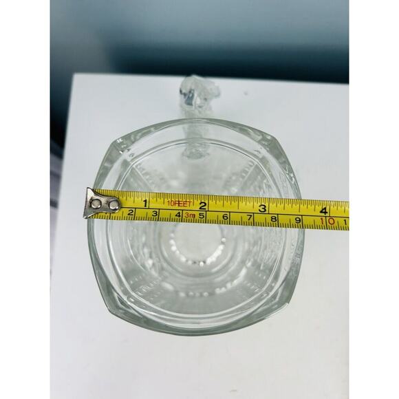 Vintage Coca Cola Christmas Santa Leaning On Vending Heavy Clear Glass Mug 1997 - Picture 7 of 13